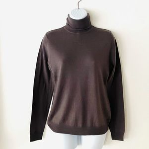GARNET HILL Merino Wool Turtleneck Sweater S
